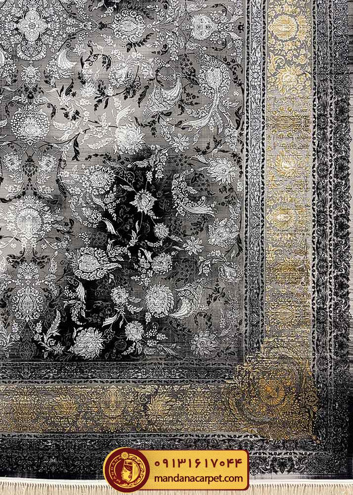 فرش آمیتیس ۱۲۰۰ شانه گل‌ برجسته وینتیج